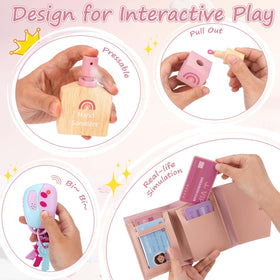 Dreamon Play Purse pretend wallet and cards for role-play independence