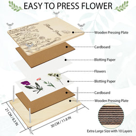 Dreamon pressing cardboards and blotting papers laid out for drying