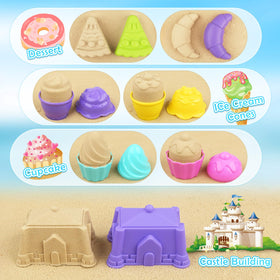 Dreamon safe, durable sand toys with smooth edges.
