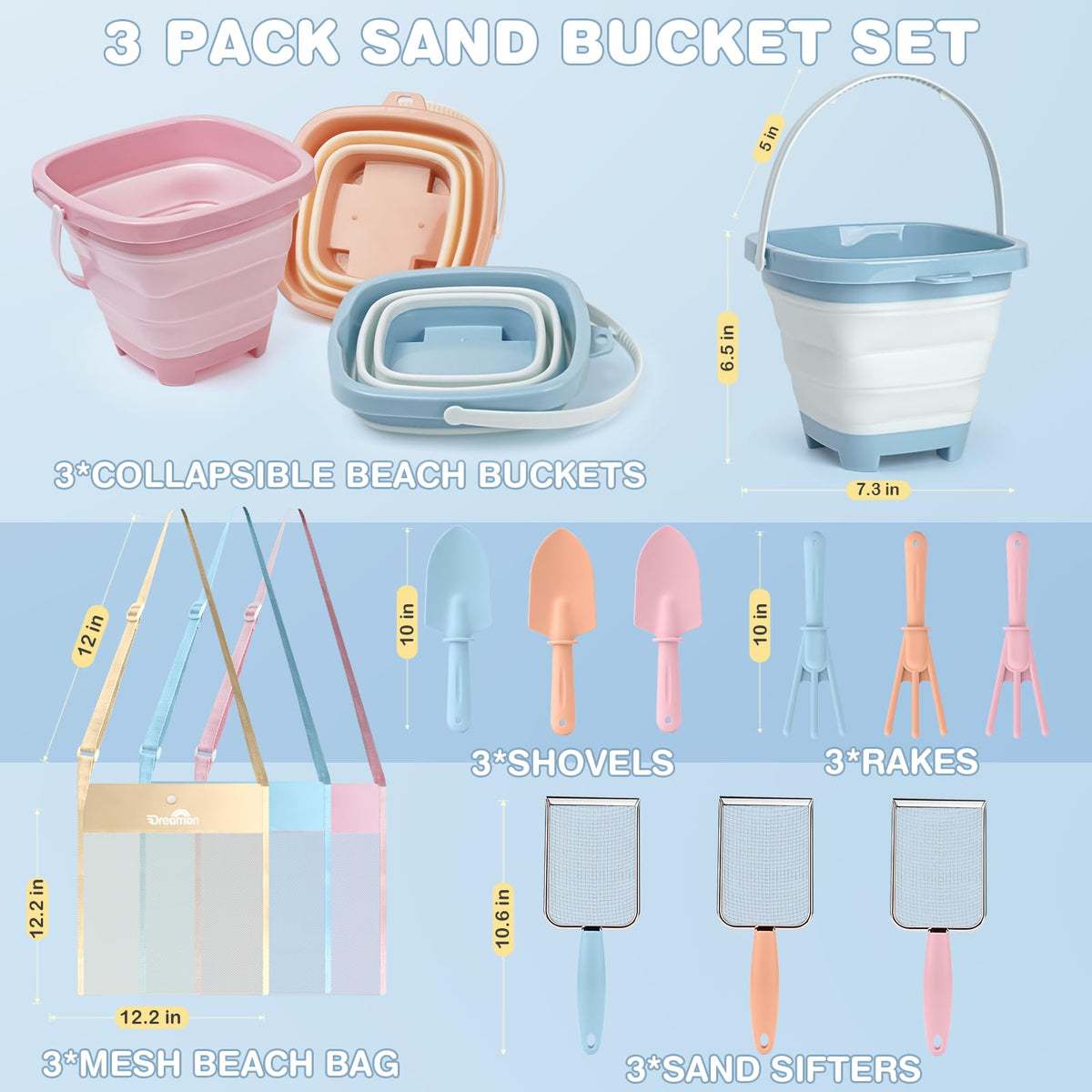 Dreamon shell collecting tools ideal for shore treasure hunts