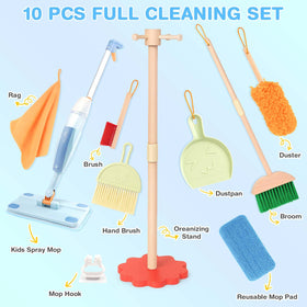 Dreamon toddler cleaning set broom and dustpan for hands-on role-play cleanup