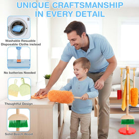 Dreamon duster helps kids practice gentle cleaning on surfaces