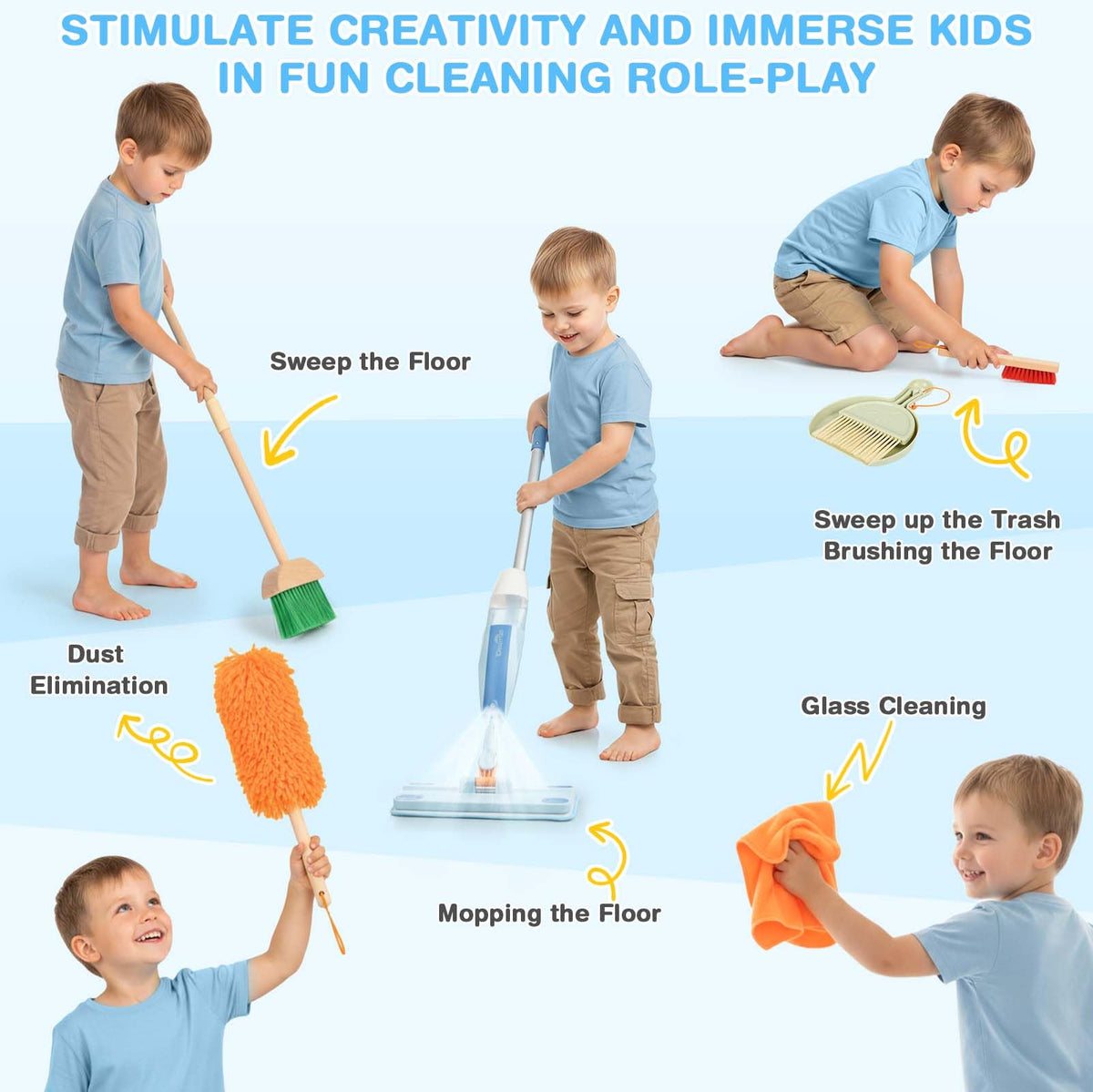Dreamon hand brush accessory supports fine motor practice during play