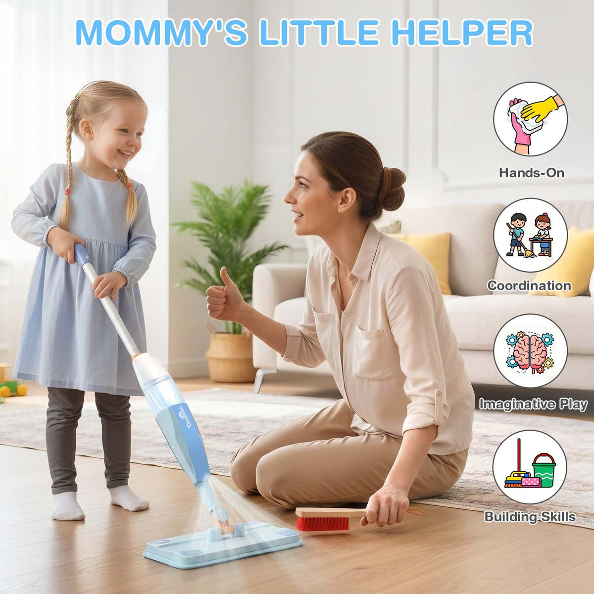 Dreamon storage stand keeps tools organized and accessible during play