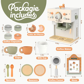 Dreamon bean shaker provides sensory engagement while kids simulate coffee preparation