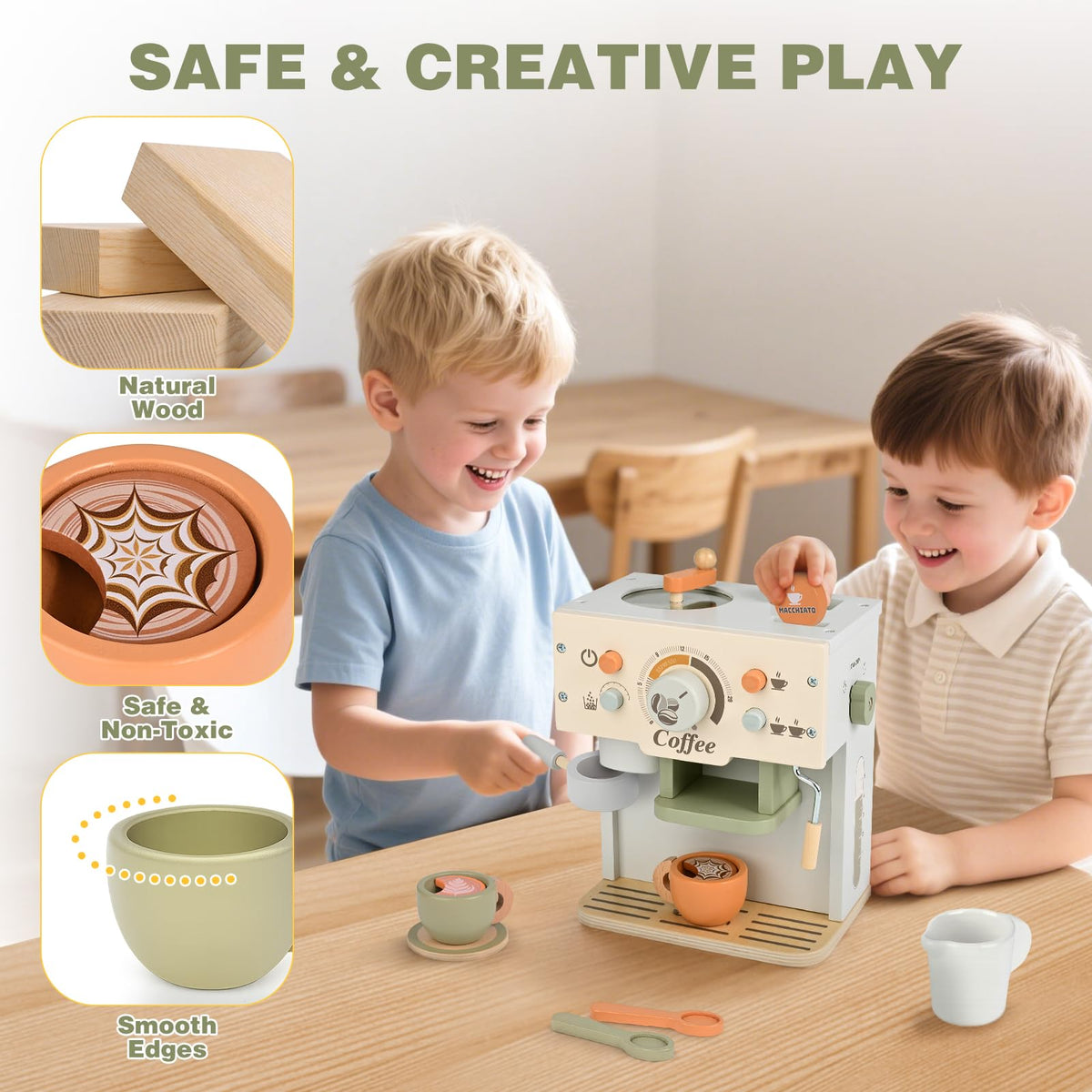 Dreamon latte art pieces spark storytelling during family-friendly pretend café moments
