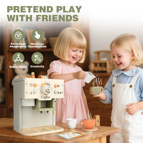 Dreamon toy coffee maker set supports screen-free imaginative play at home