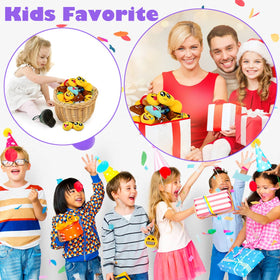 Dreampark Easter basket stuffer emoticon; compact plush faces add smiles to baskets