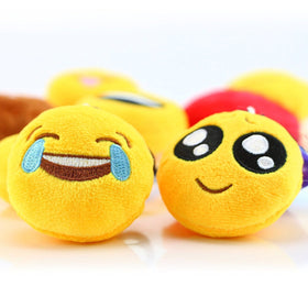Dreampark emoticon keychain backpack clip, keeps bags bright and easy to find.