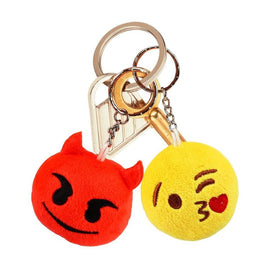 Dreampark emoticon keychain with smile face, perfect for gifts and classroom rewards.