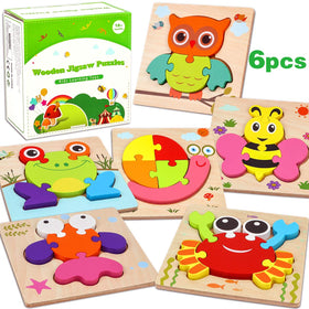 Dreampark frog puzzle for toddlers enhances fine motor skills and focus.