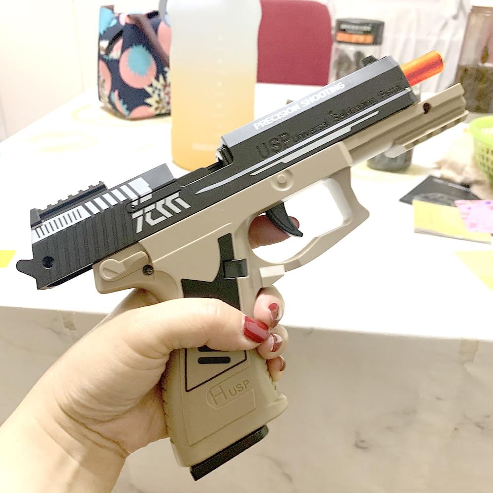 Dreamplay educational model display demonstrating basic firearm mechanics in a safe learning setup
