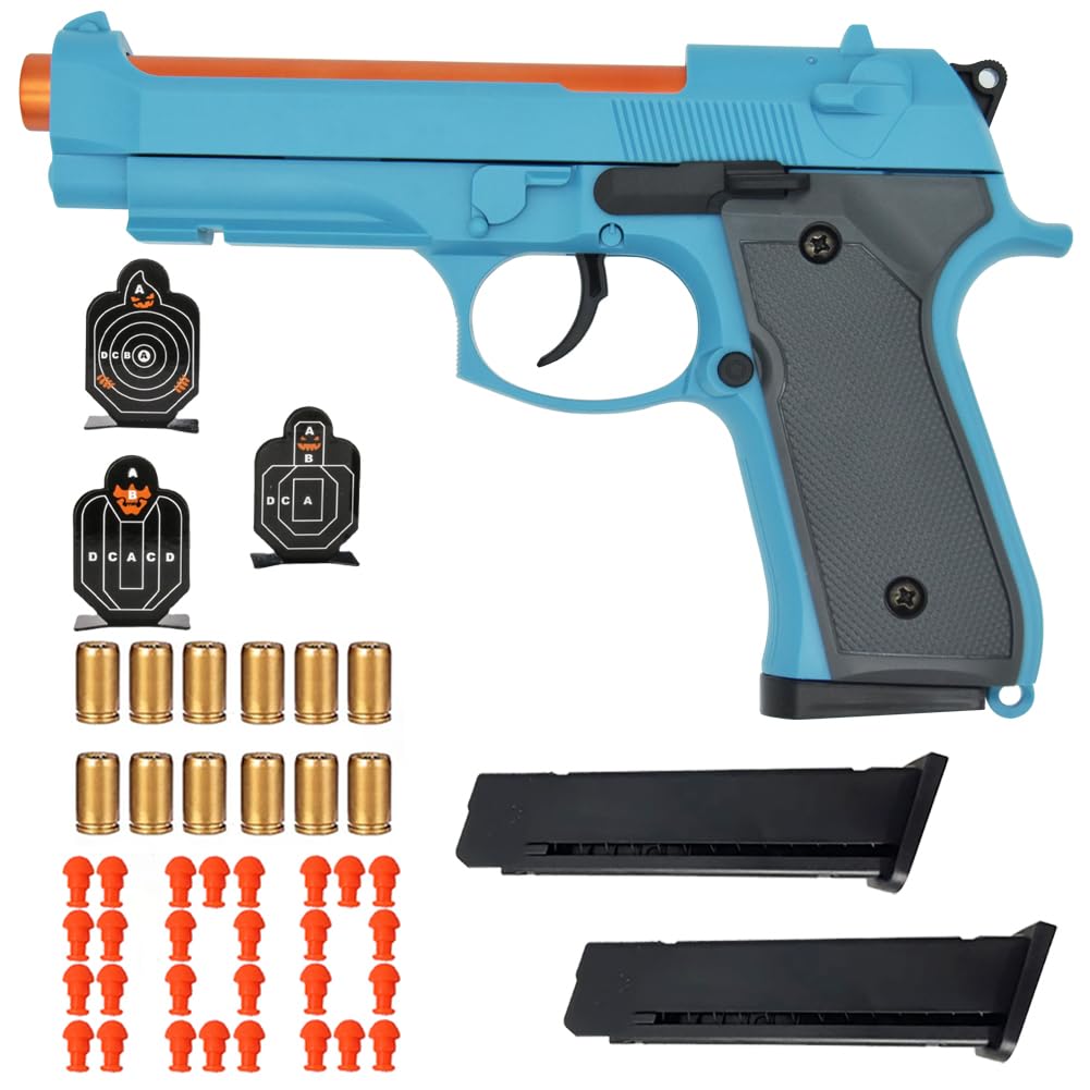 Dreamplay shell ejecting toy gun with Beretta 92 action for imaginative, safe play.