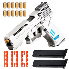 Dreamplay shell ejecting toy gun with realistic ejection effect for immersive play.