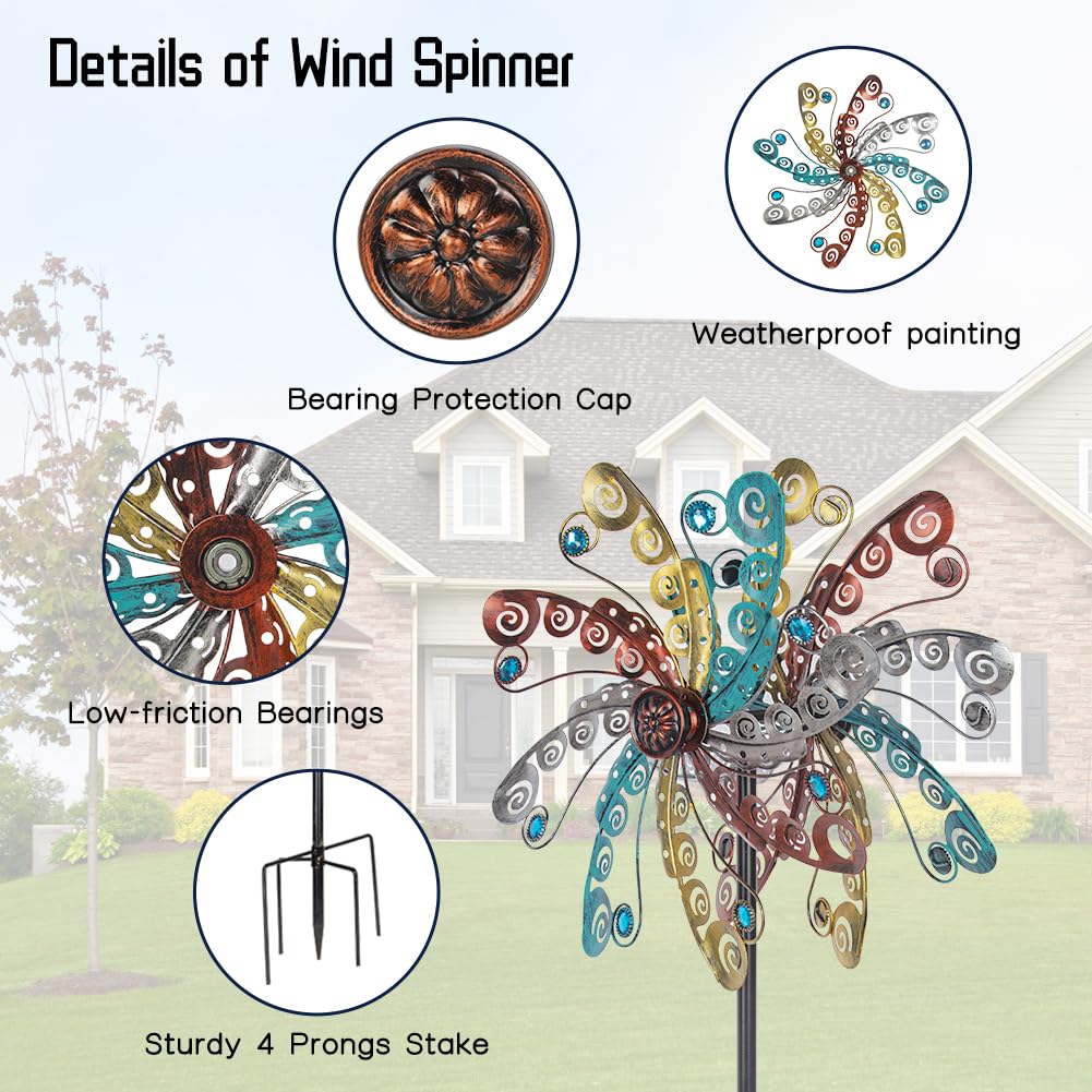 DREAMSOUL wind spinner durable metal construction for lasting beauty