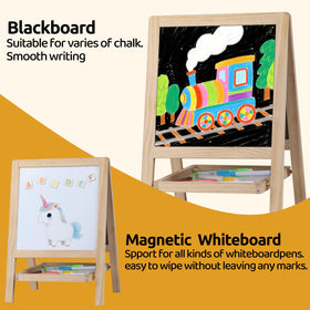 Dreamtailor safety certified wooden easel with rounded corners
