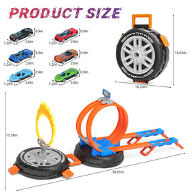 Dreamtailor speed snap track with fire hoop for dramatic entrances.