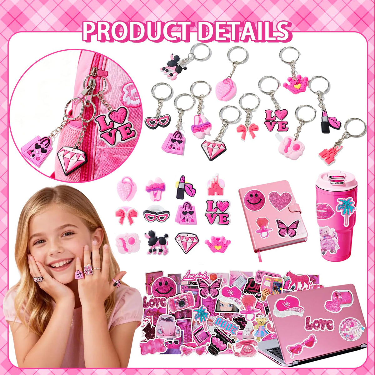 DreamTale pink thanks cards for personal party notes.
