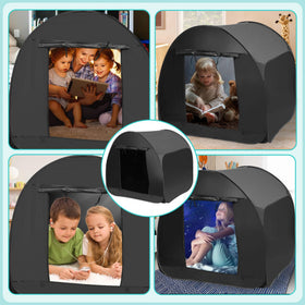 Dreamtrue sensory tent folded compactly for storage and travel