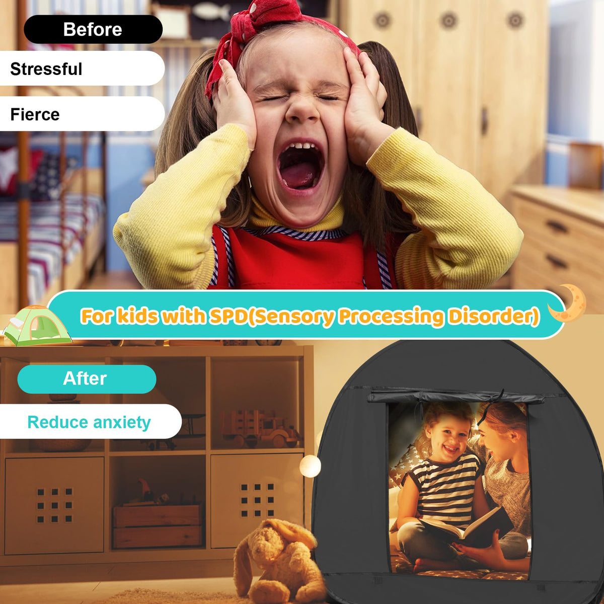 Dreamtrue sensory tent is easy to clean and reuse