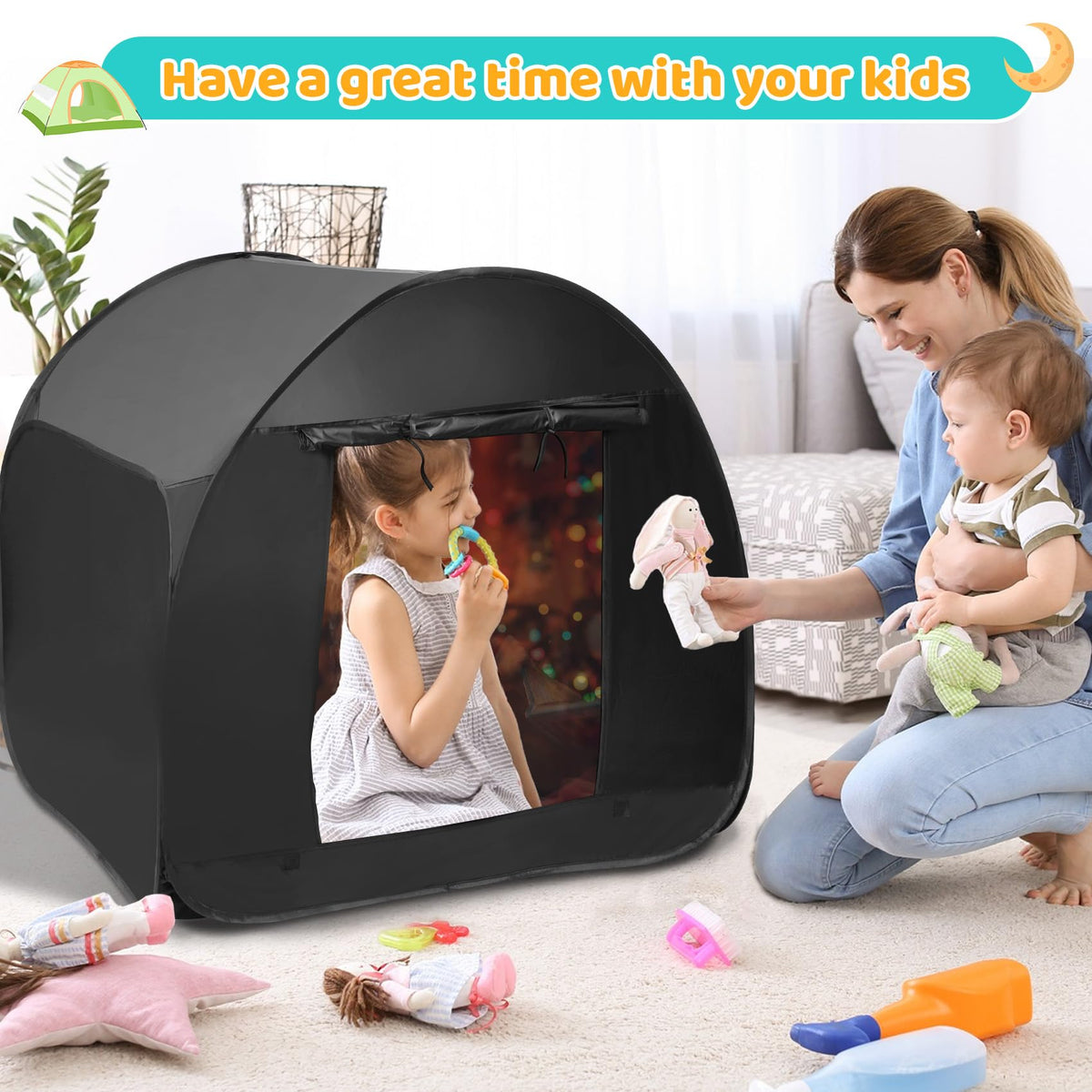 Dreamtrue sensory tent aids transitions and independent exploration