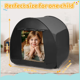 Dreamtrue sensory tent pop-up action enables quick, mess-free setup