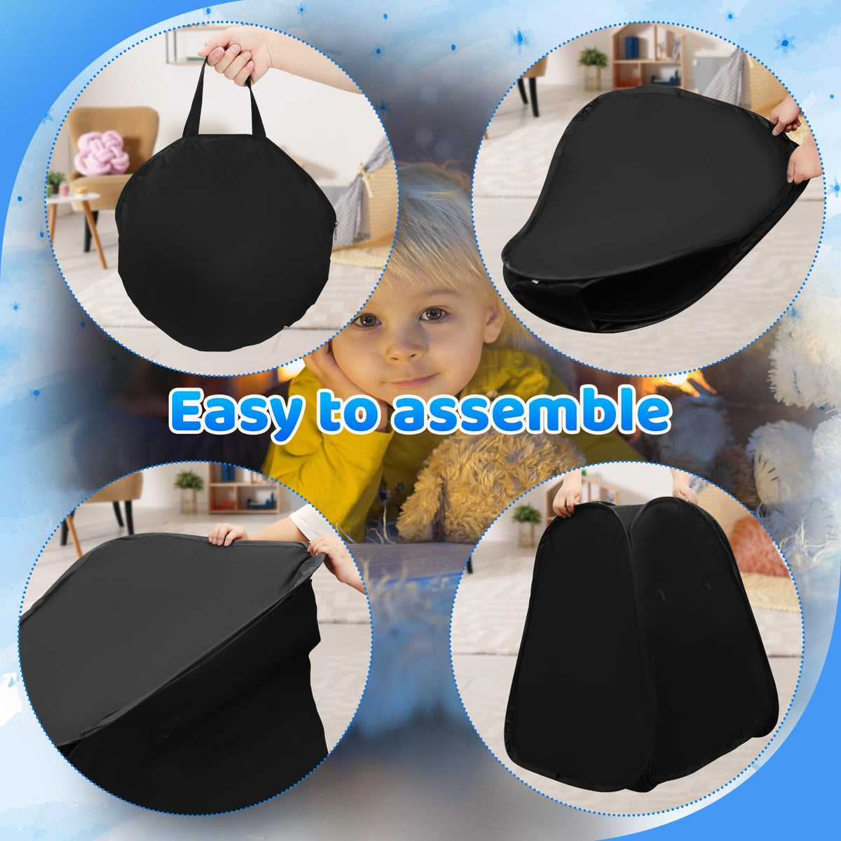 Dreamtrue sensory tent soft interior fabric designed for child comfort