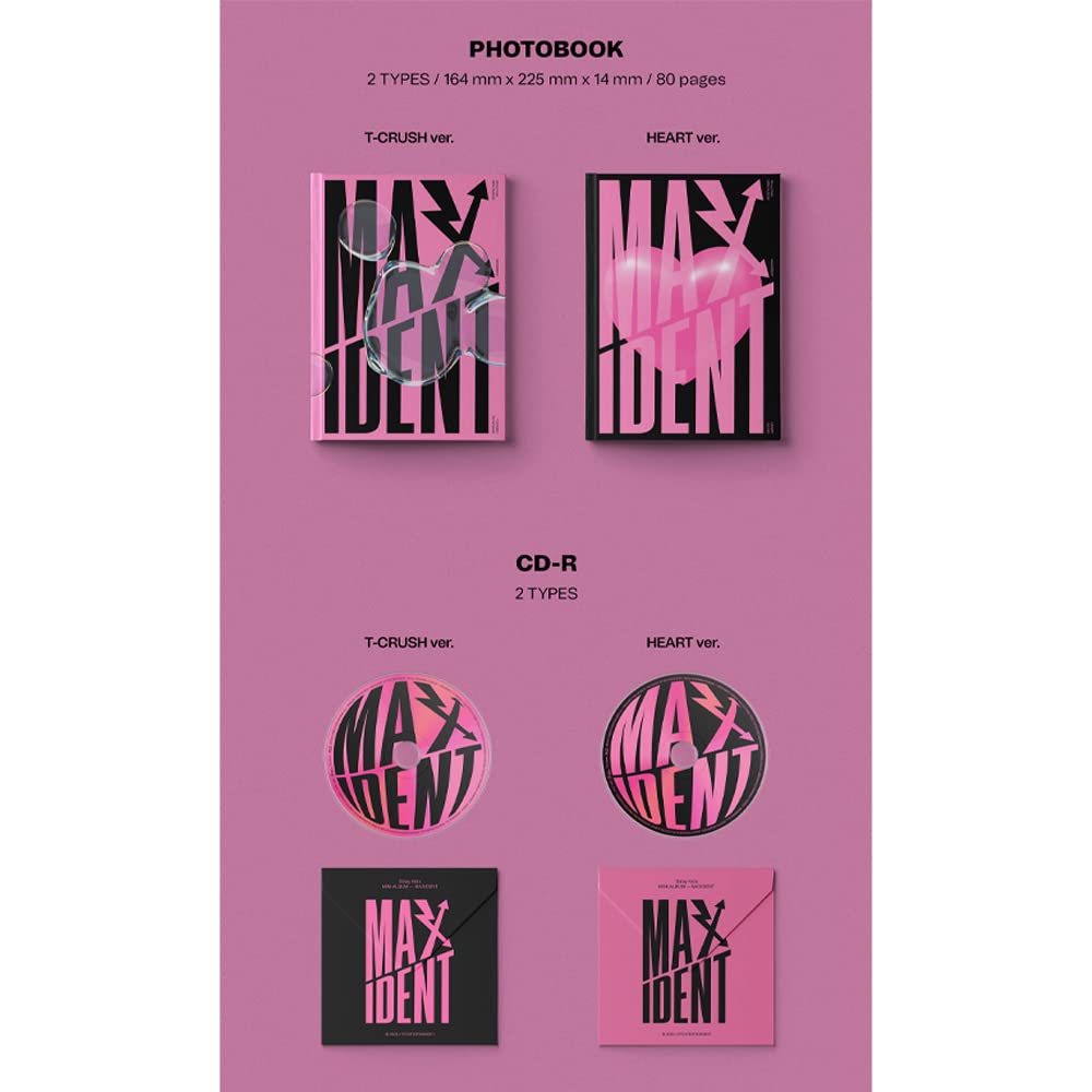 Dreamus Stray Kids MAXIDENT T-CRUSH Black CD disc for high-fidelity listening.