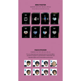Dreamus Stray Kids MAXIDENT T-CRUSH Black mini poster enhances display space.