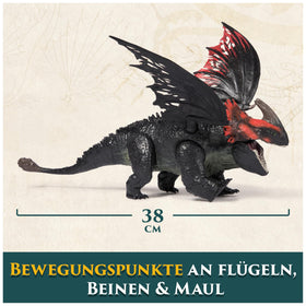 DreamWorks Dragons Red Death Dragon mouth opens to simulate devouring.
