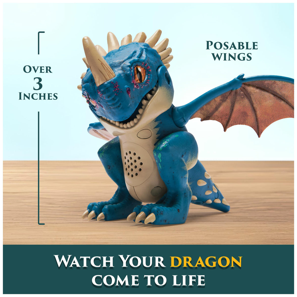 DreamWorks Deadly Nadder is compact and portable for on-the-go adventures.