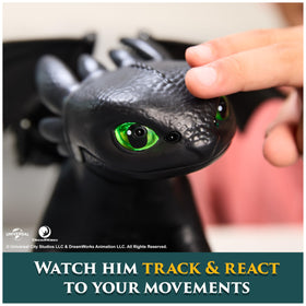 DreamWorks Toothless toy in keep-away game mode to boost engagement.
