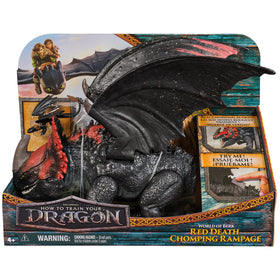 DreamWorks Dragons Toothless mini figure fits inside Red Death's mouth.