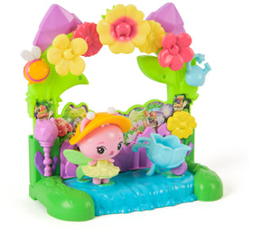 DreamWorks Gabby's Dollhouse Queen Kitty Fairy figure on the garden balcony for imaginative play