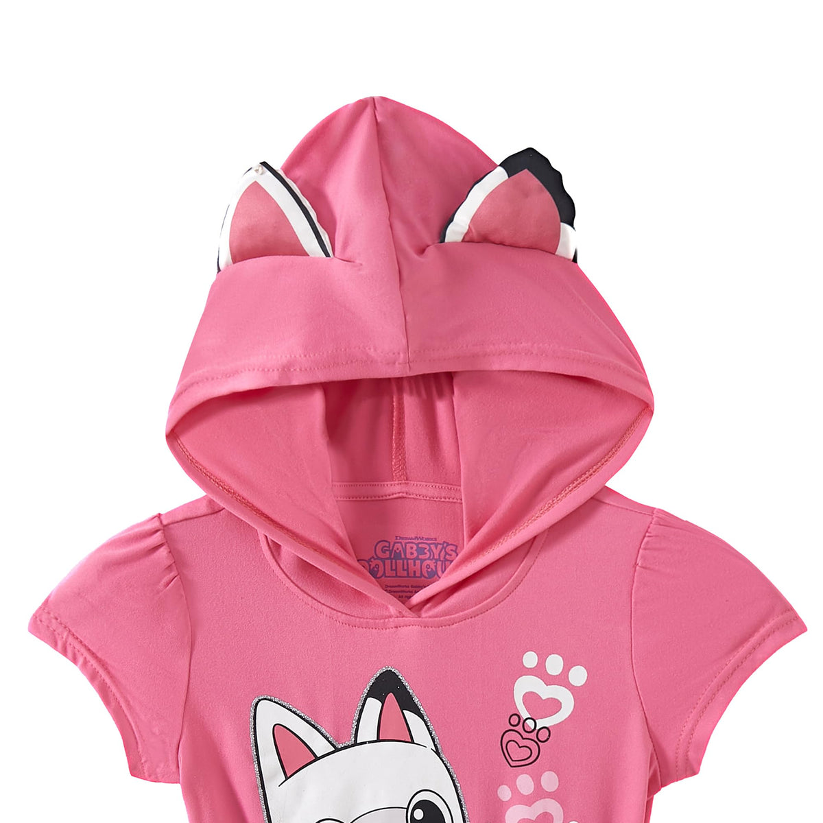 DREAMWORKS Gabby's Dollhouse Pandy Paws print dress for themed party outfits.