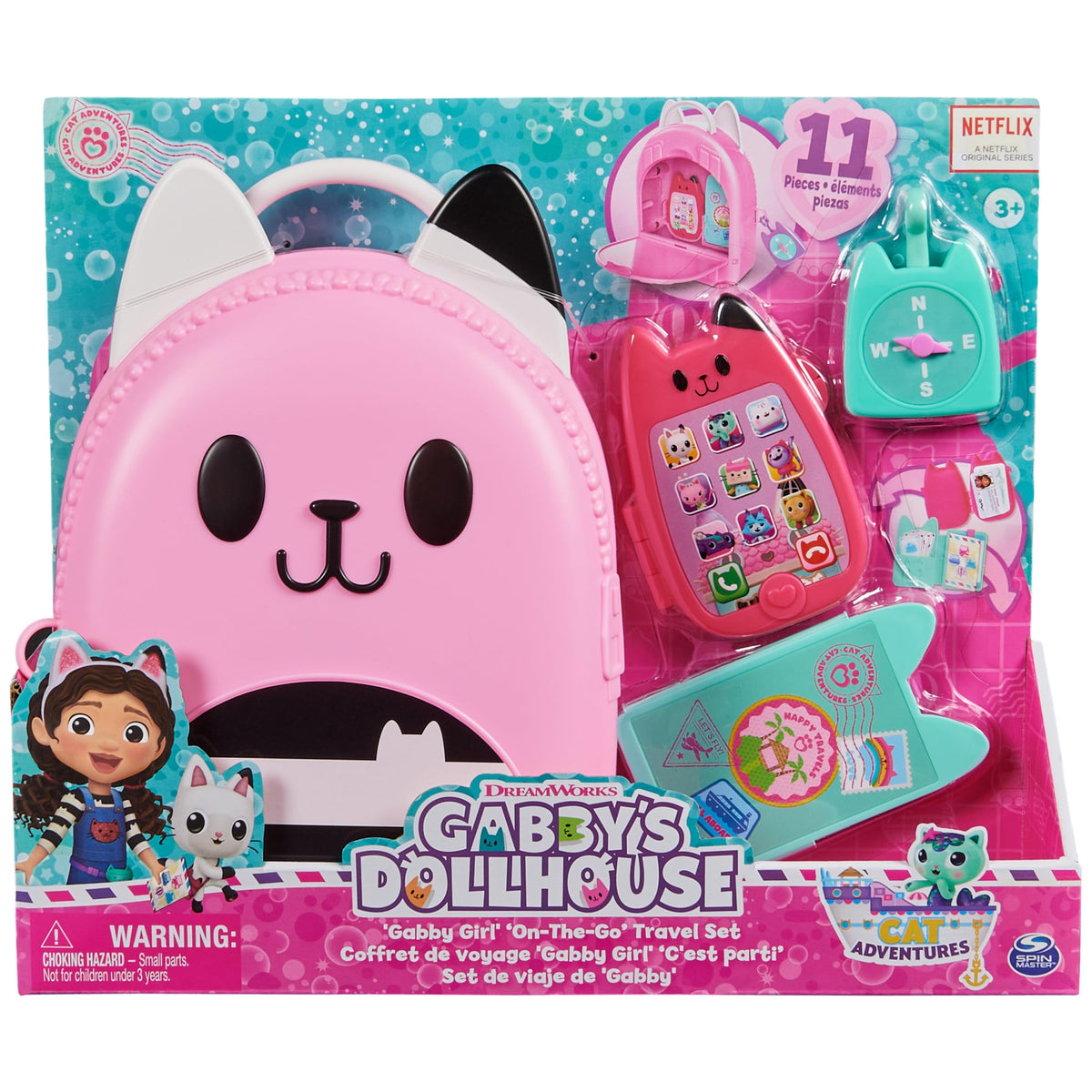 DreamWorks Gabby’s Dollhouse compass charm for imaginary journeys