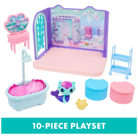 DreamWorks Gabby’s Dollhouse vanity with swivel mirror and underwater scene