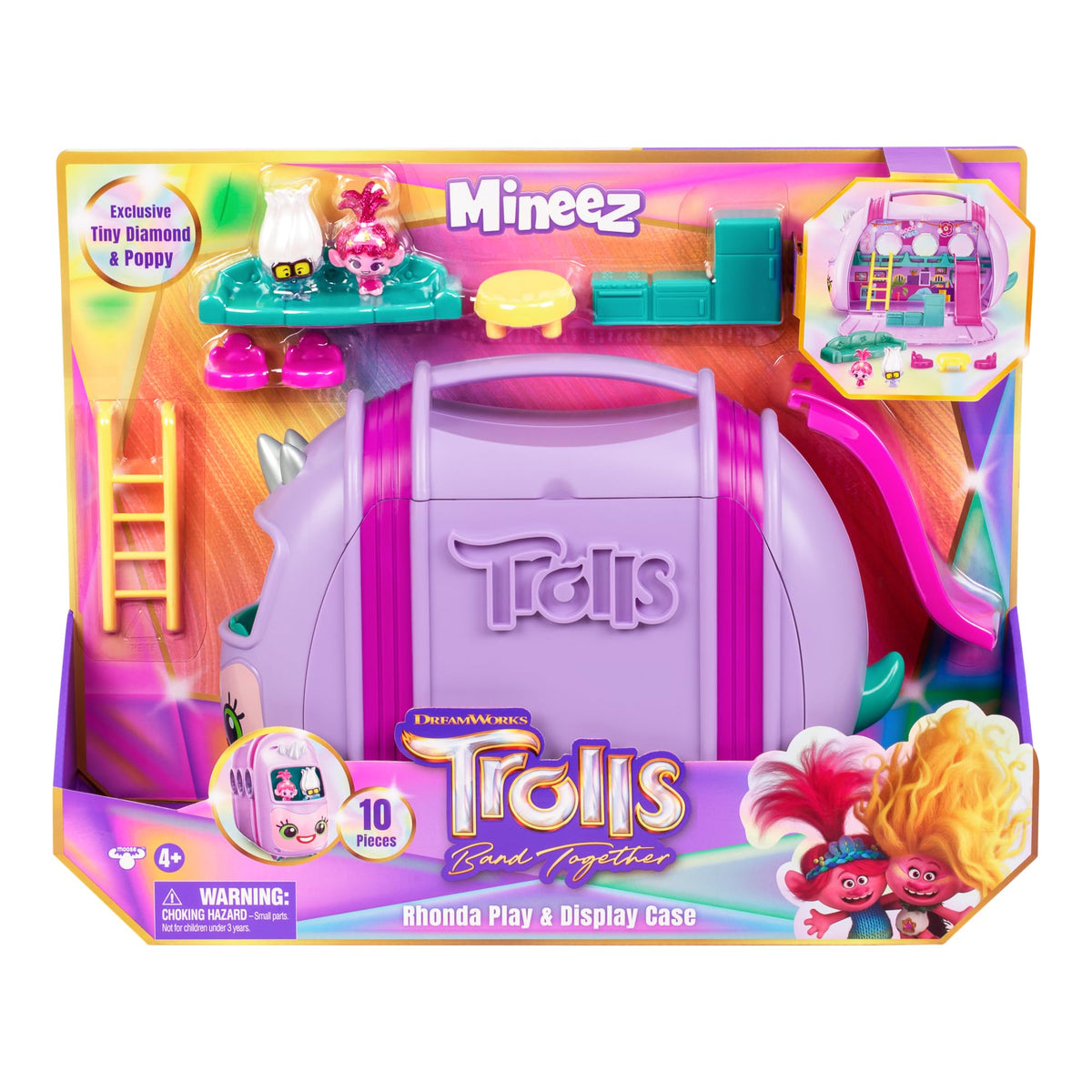 DreamWorks Trolls Band Together Rhonda slide and accessories for storytelling