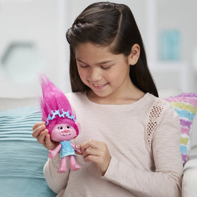 DreamWorks Trolls Poppy features soft plush hair for tactile play