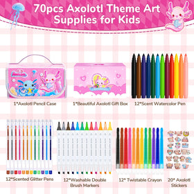 DreamCandy axolotl gift box keeps supplies organized and gift-ready
