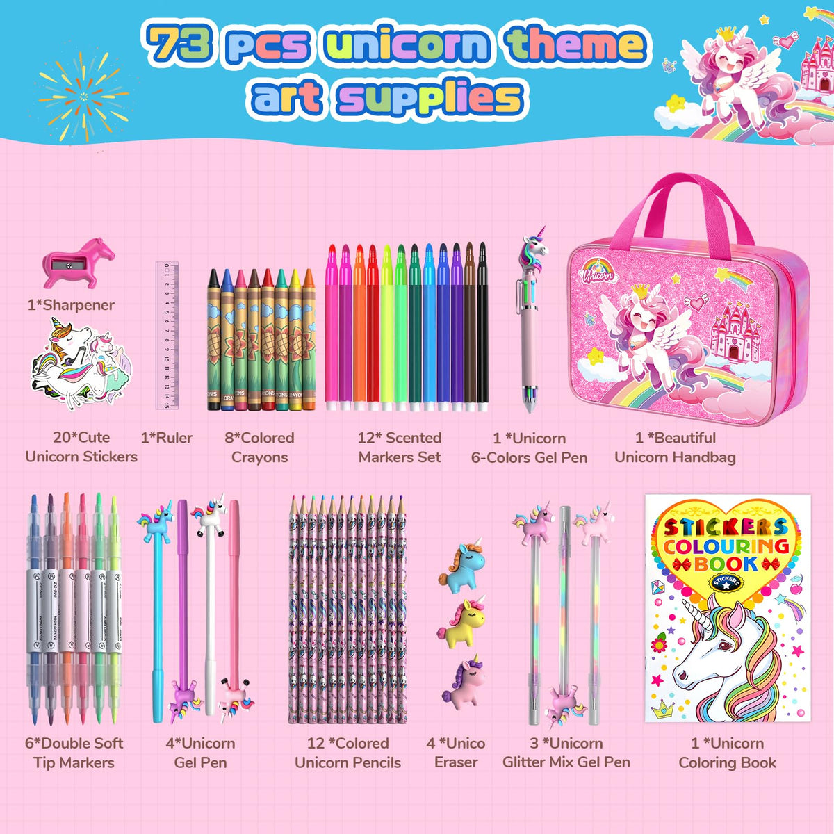 DreamyCandy glitter pencil case close-up highlighting portable storage