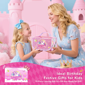 DreamyCandy travel drawing kit with organized compartments for creativity.