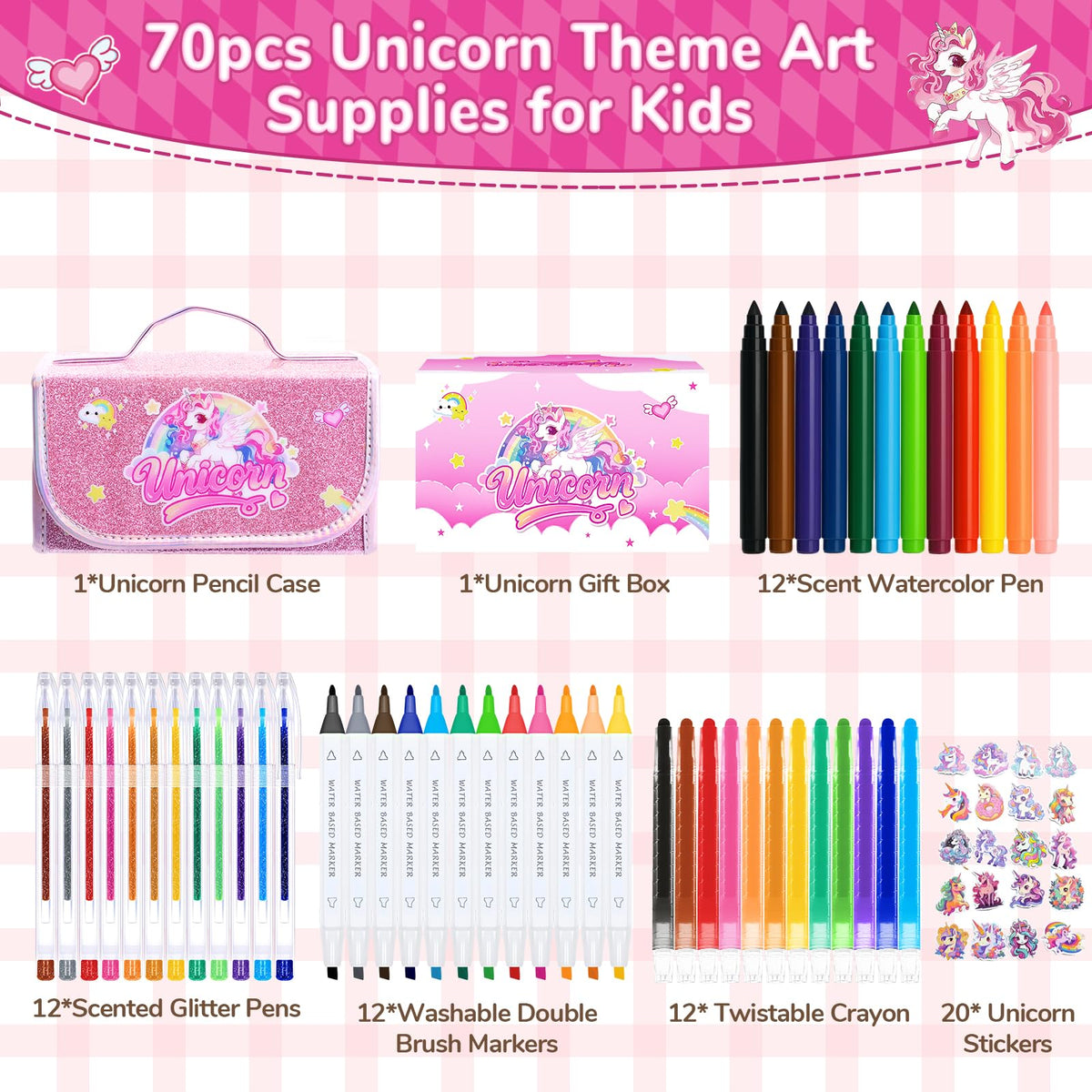 DreamyCandy washable dual-brush markers offering bold and soft strokes.