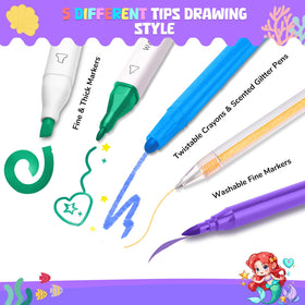 DreamyCandy washable fine tip markers for precise coloring
