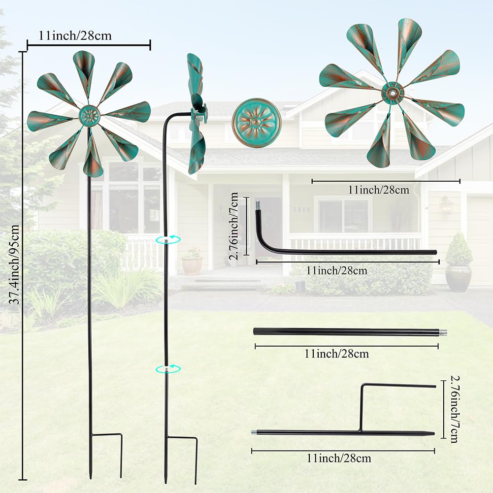 Dreamysoul outdoor wind spinner bronze centerpiece that catches breeze beautifully.