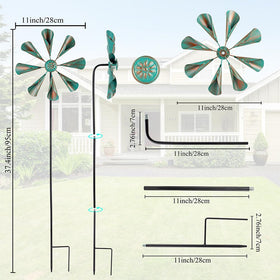 Dreamysoul outdoor wind spinner bronze centerpiece that catches breeze beautifully.