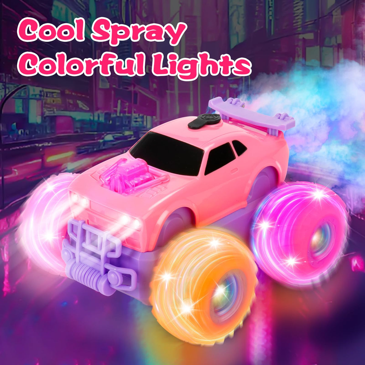 Drefirsa Princess RC car spins and stunts for dynamic action