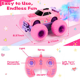 Drefirsa Princess RC car includes two rechargeable batteries for longer sessions