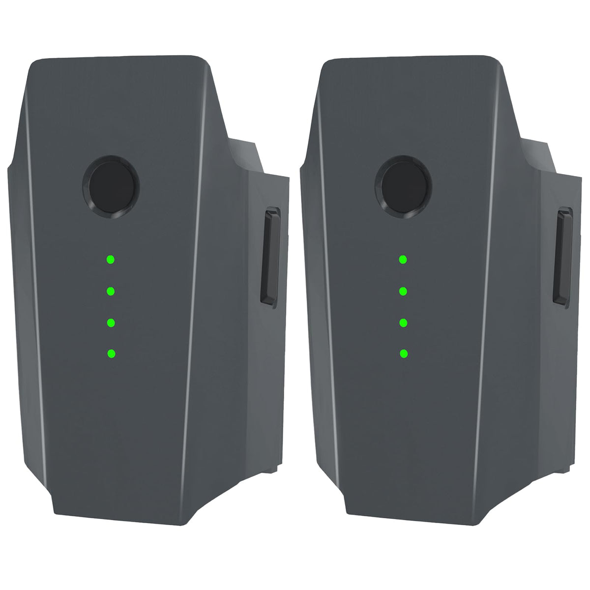 Dregin Mavic Pro battery pack front view showing compatibility label.
