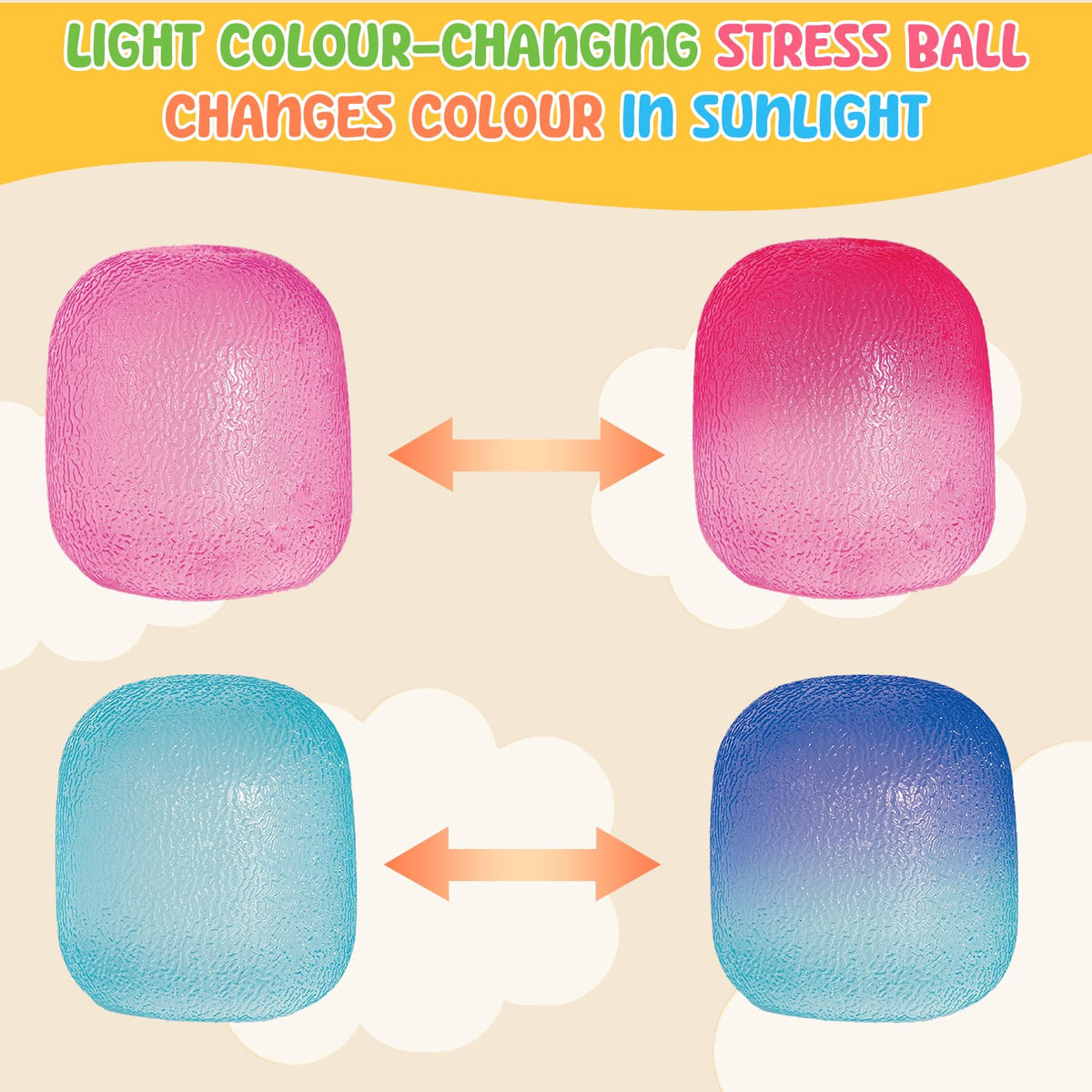 Drephere blue ice cube stress ball, discreet desk companion for concentration.